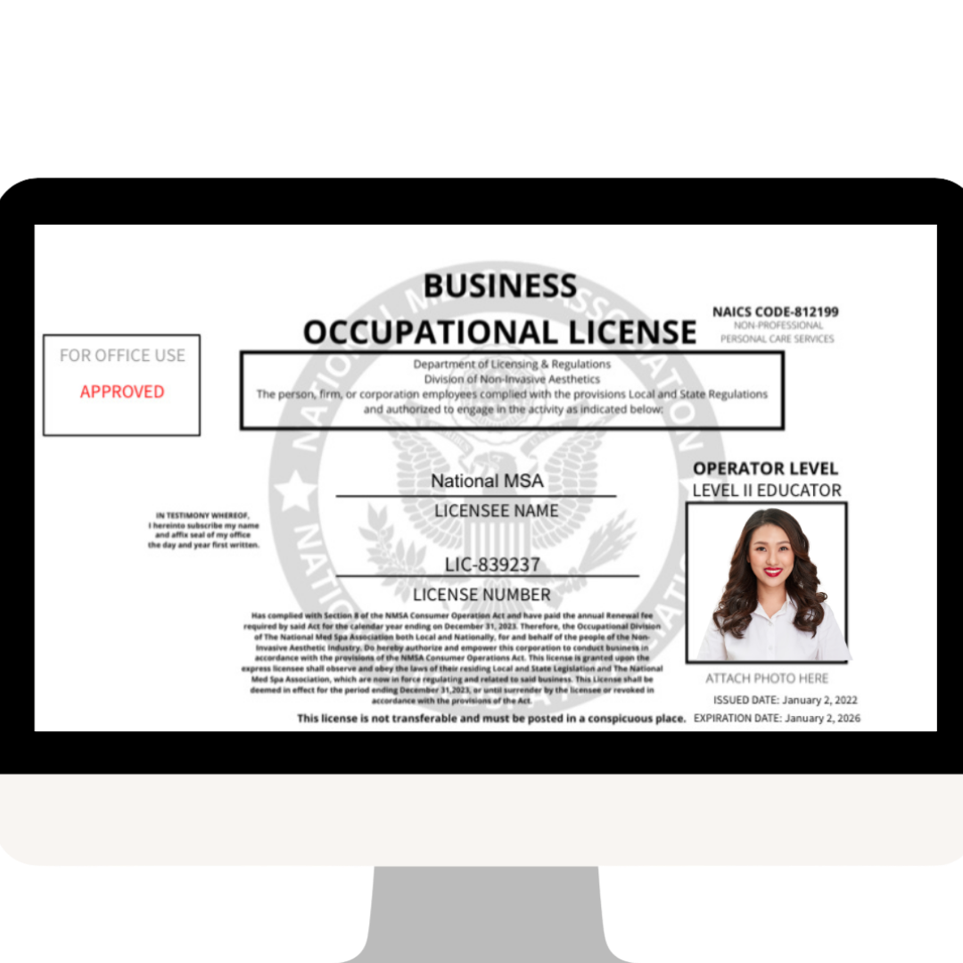 NMSA Practitioner Occupational License Example